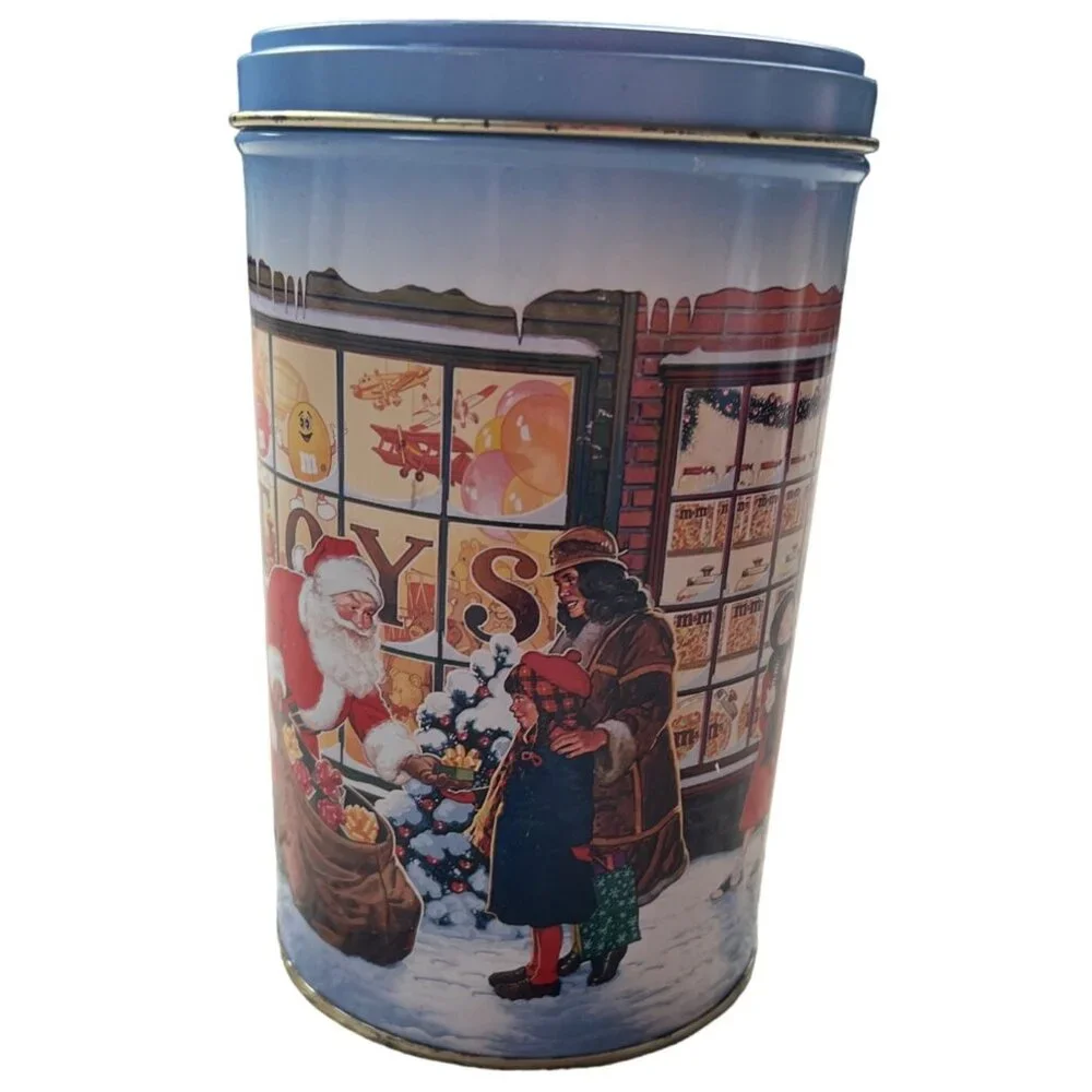 M&M 1991 Season's Greetings Peanut Cholate Candie Collectible Tin